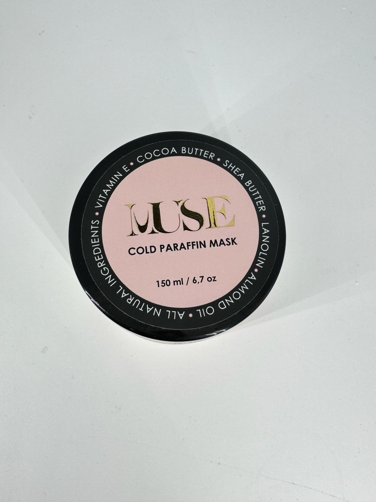 Muse Gold Paraffin Mask for Hands and Feet All natural ingredients: Cocoa butter, Shea butter, Vitamin E, Lanolin, Almond oil  Purely Natural Goodness: Dive into the world of natural care with our exclusive blend of nature's finest ingredients. Absolutely no artificial additives!  Convenience at Its Best: Forget the hassle of warming. Our paraffin mask is ready to use straight out of the container.