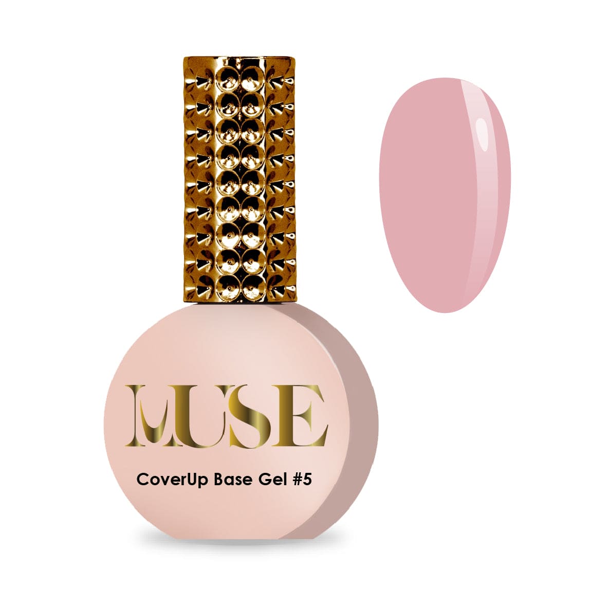 CoverUp Base #5 nude rubber base for natural and bridal nail designs