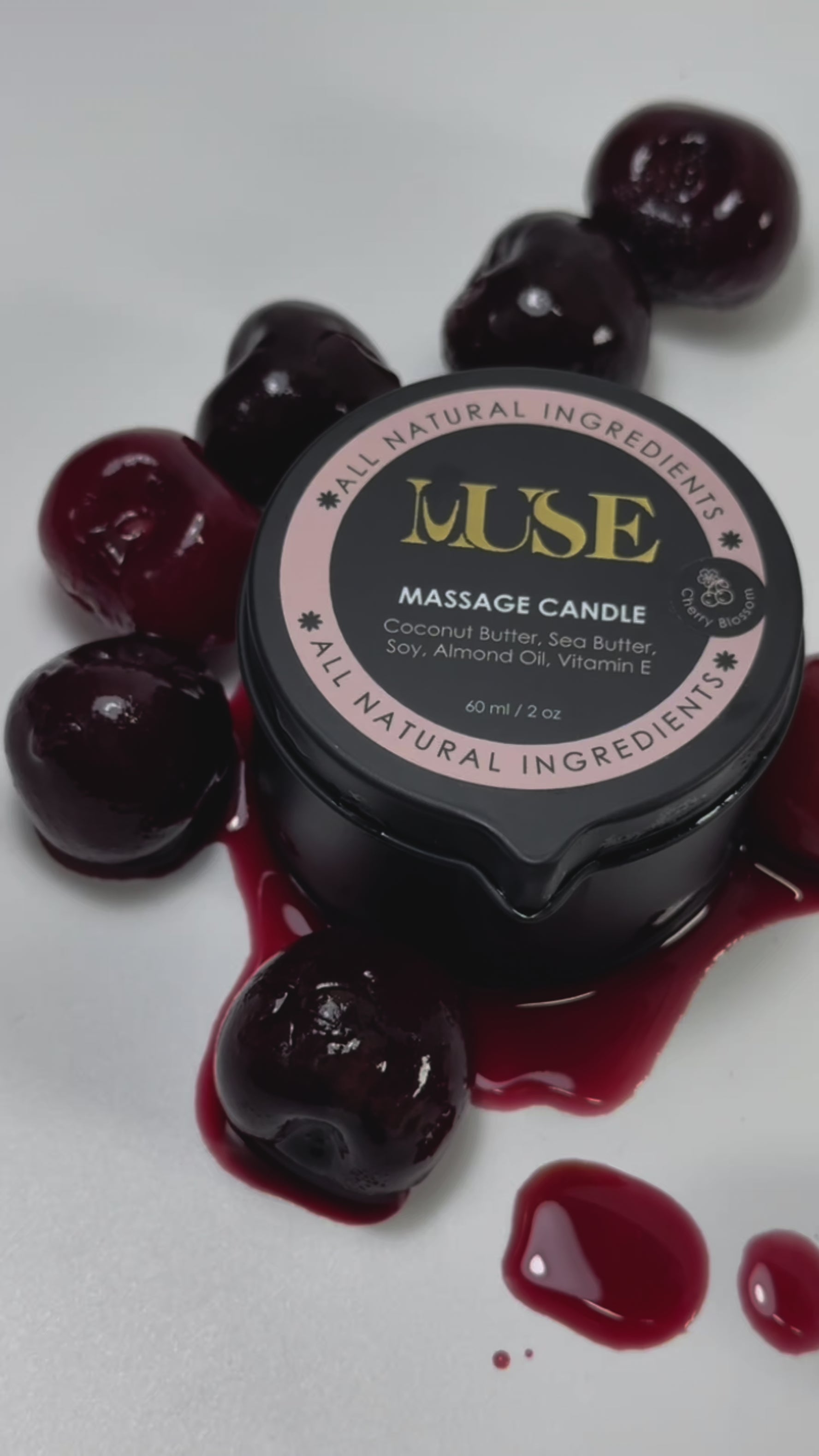 Discover pure relaxation and skin nourishment with the Muse Cherry Blossom Massage Candle. Blending rich natural oils with the delicate scent of cherry blossom, this massage candle creates a spa-quality experience at home. Light it, melt it, and enjoy a soothing, hydrating massage as the candle transforms into a warm oil, leaving skin soft, radiant, and beautifully scented.