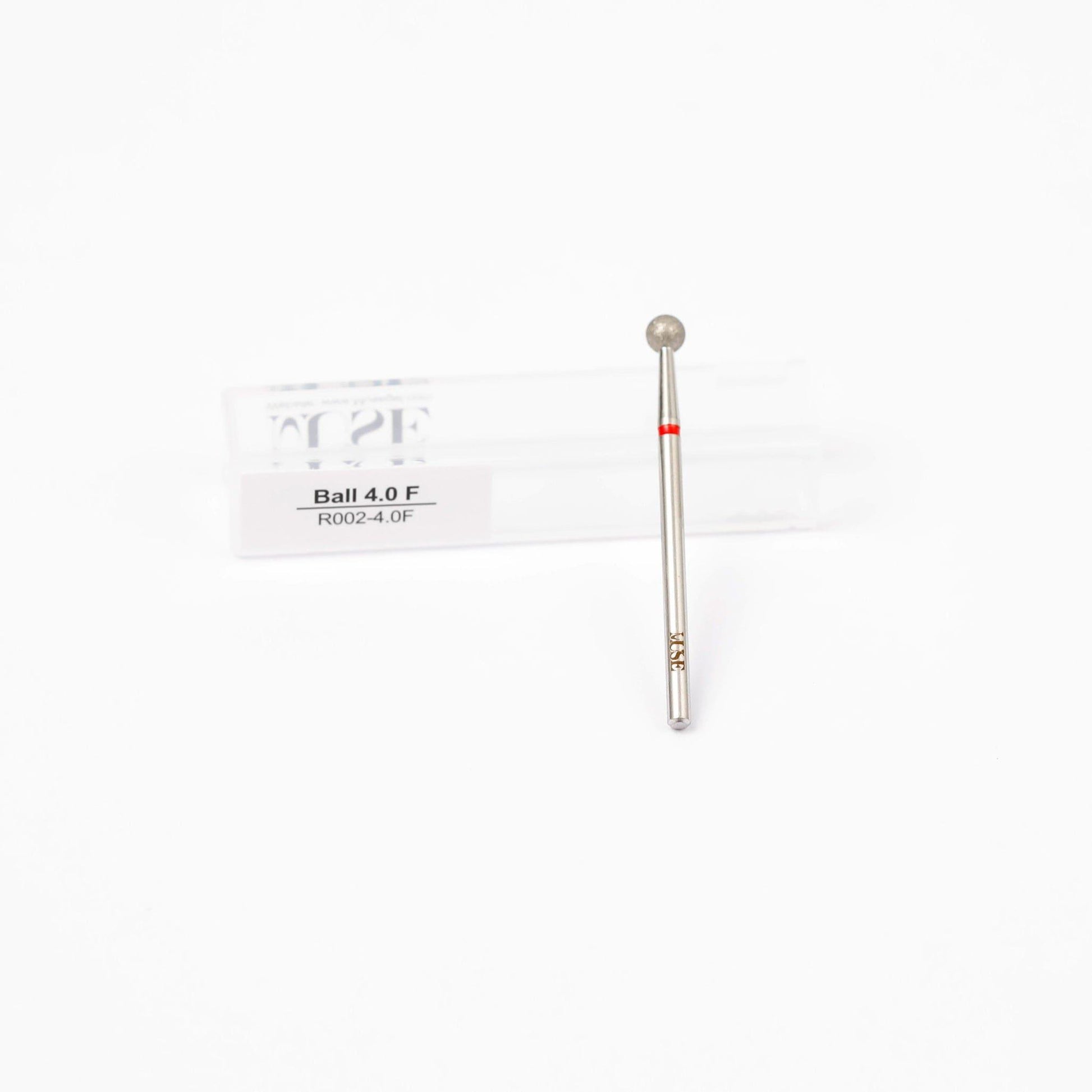 The Ball Diamond Bit 4mm Fine Grit, Made in Germany, is recommended for professional use only. Perfect for precise cuticle care and nail refinement, this high-quality tool provides fine grit, durability, and long-lasting performance.