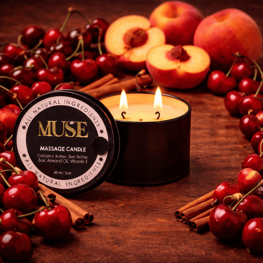 Muse Cherry Temptation Massage Candle