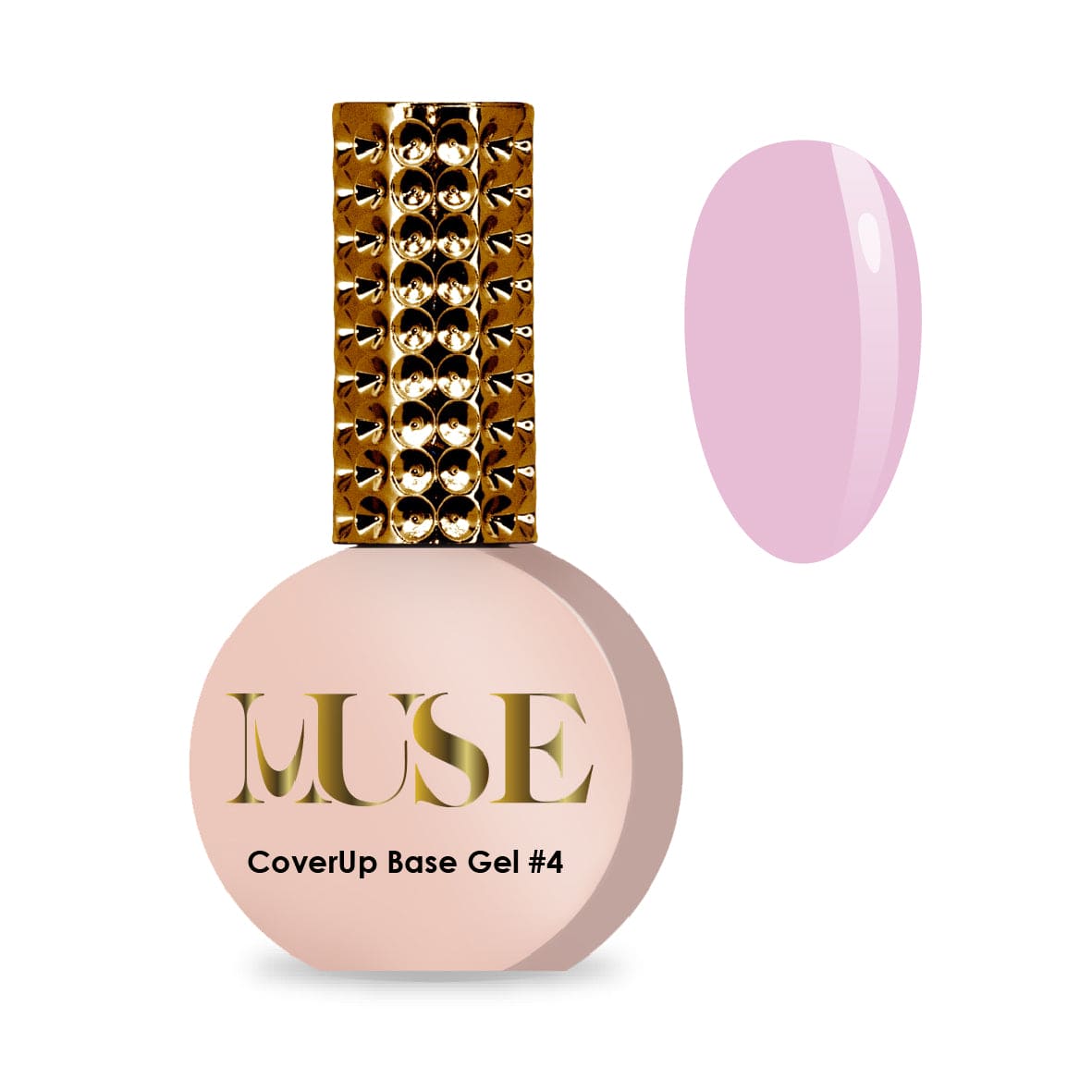 Soft neutral pink CoverUp Base #4 for feminine nail designs