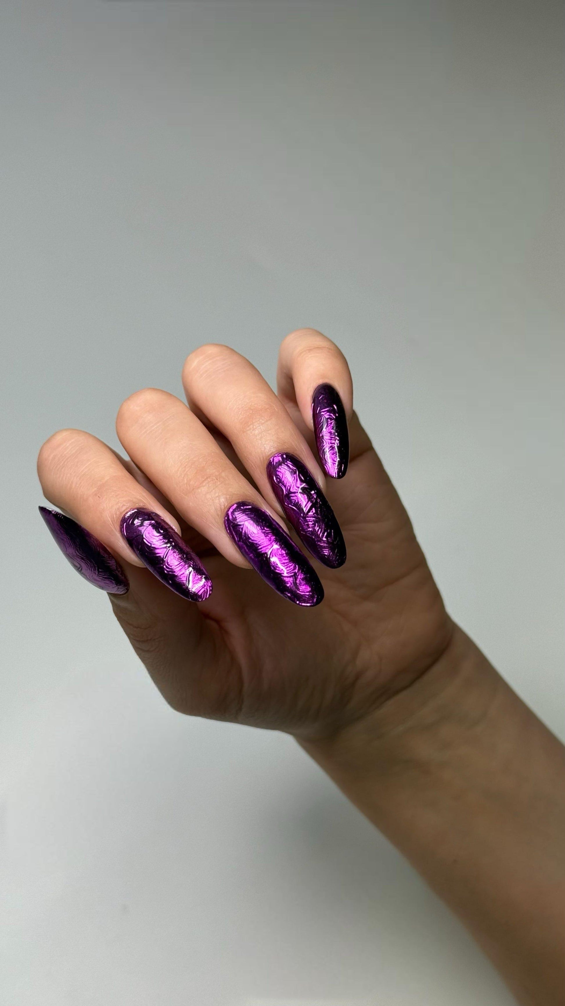 Party‑Ready Chrome 3D Nails