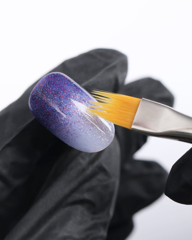 Professional nail art ombre brush for creating soft gradient and baby boomer nail designs