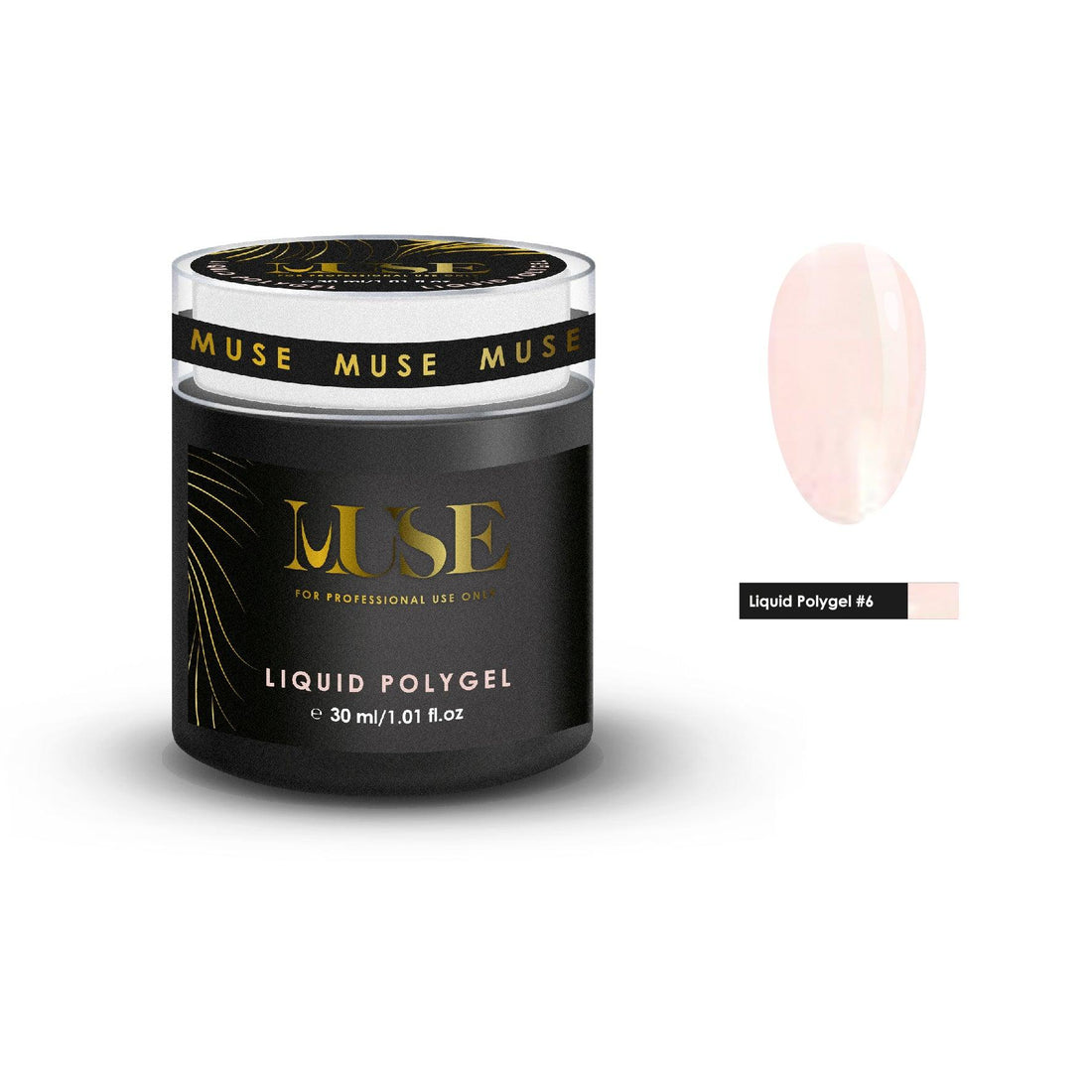 Application of Liquid PolyGel #5 Milky Brown on nails, highlighting its smooth texture.