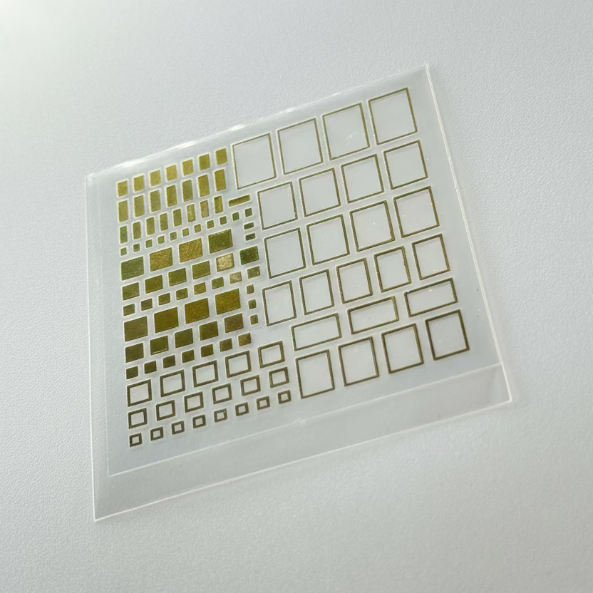 Jewelry inspired gold nail stickers