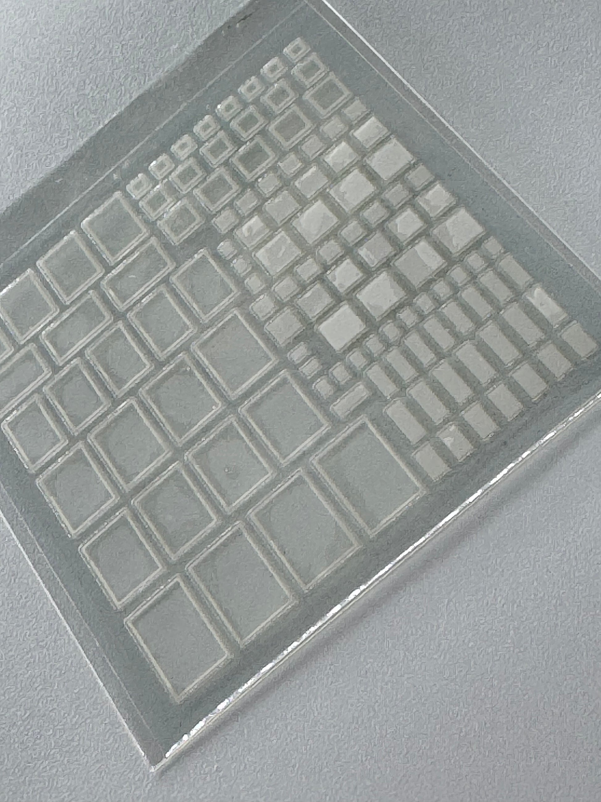 Ultra thin white square nail decals