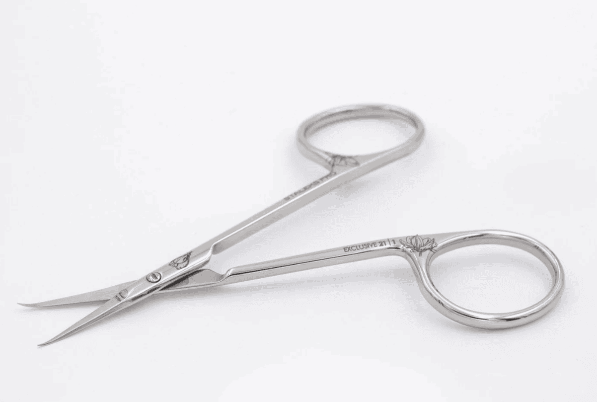 Staleks Pro Cuticle Scissors with Hook Exclusive 21 Type 1 — 21 mm blades