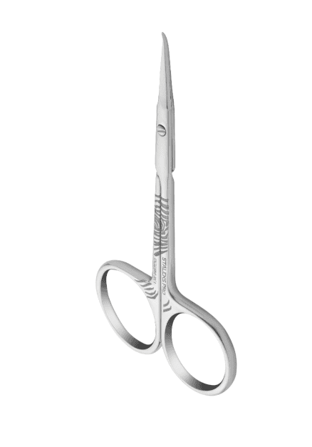 Staleks Pro Cuticle Scissors with Hook Exclusive 23 Type 2 — 21 mm blades