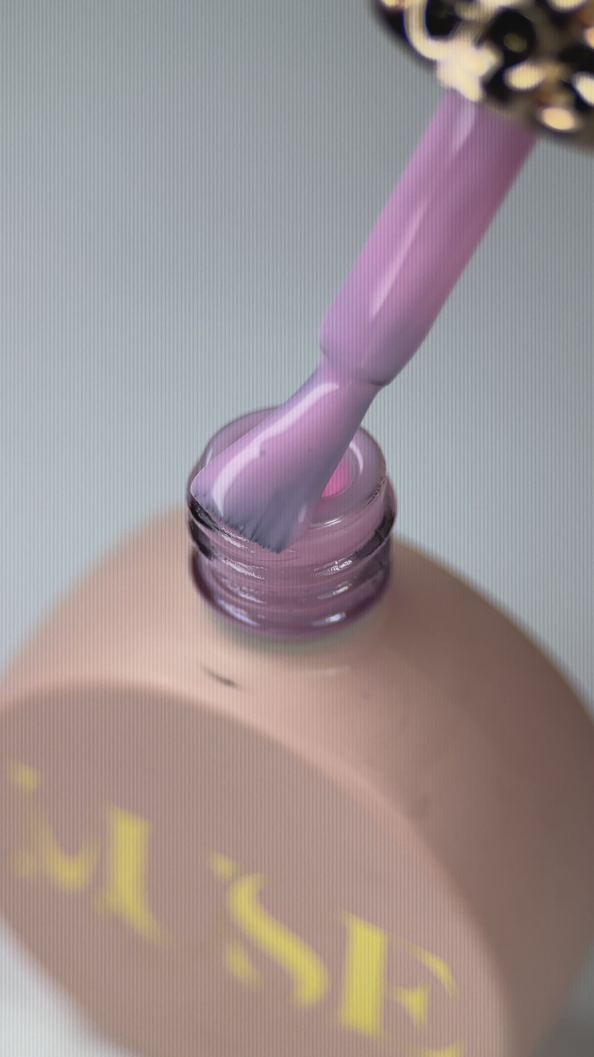 Medium viscosity pink base gel perfect for sculpting, overlays, and detailed nail art.