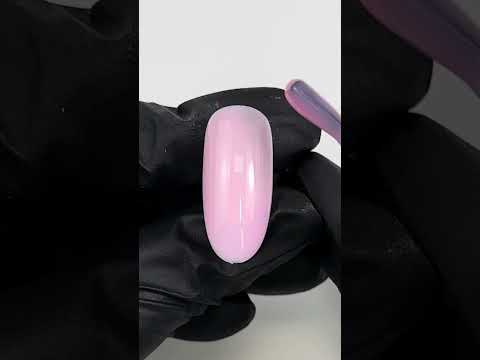 Swatch of Light Baby Pink Nail Base Gel with a soft, glossy finish.