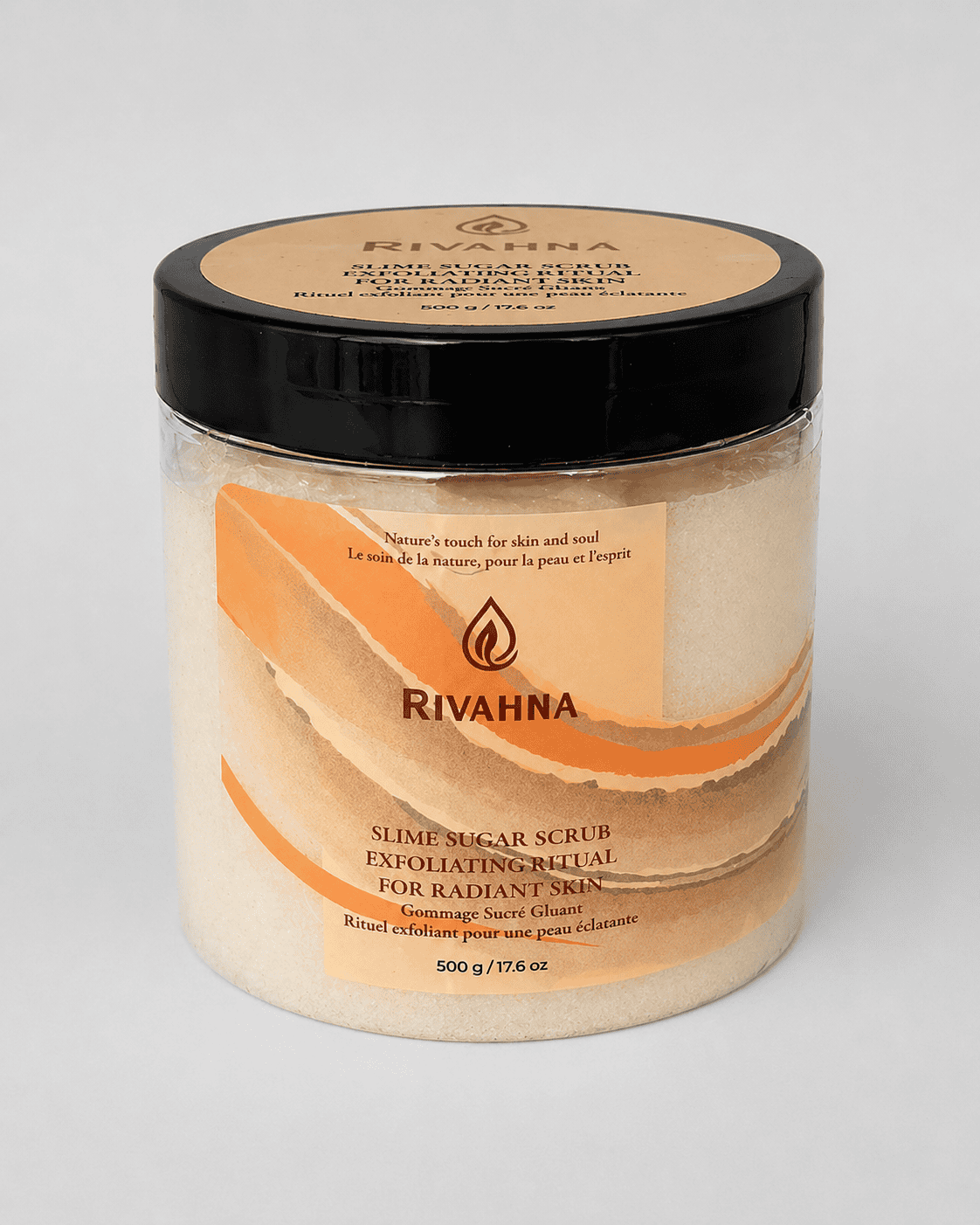 Vanilla slime sugar scrub exfoliating body scrub smooth texture Rivahna